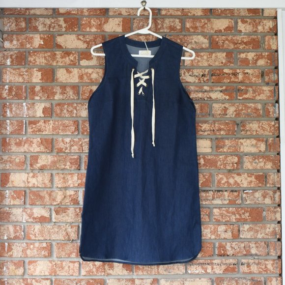 Mud Pie Blue Denim Dress NWT - Picture 1 of 3